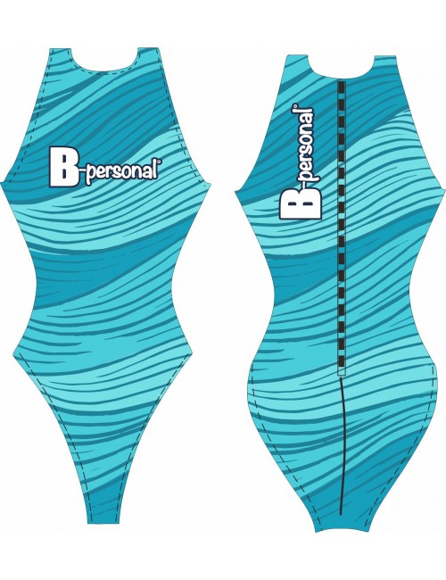 COSTUME DONNA PALLANUOTO BLUE BANDS