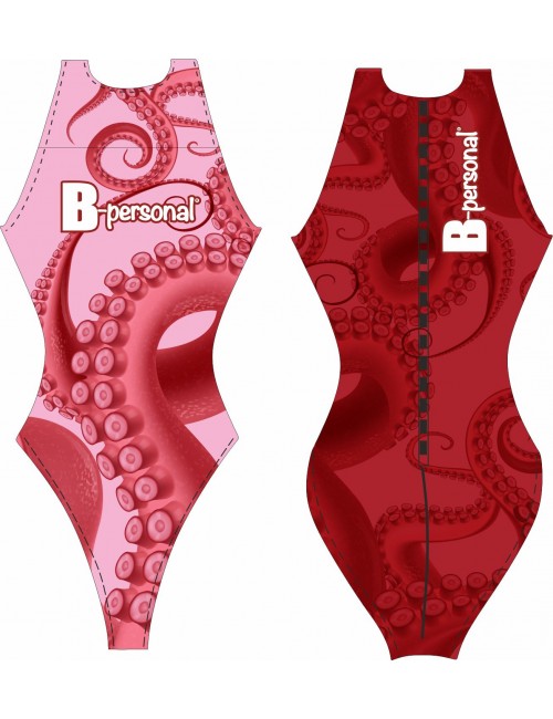 COSTUME DONNA PALLANUOTO PINK OCTOPUS