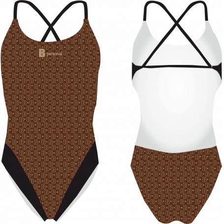 Costume Donna Syncro MONOGRAM MARRONE