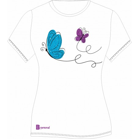 T-SHIRT DONNA FARFALLE