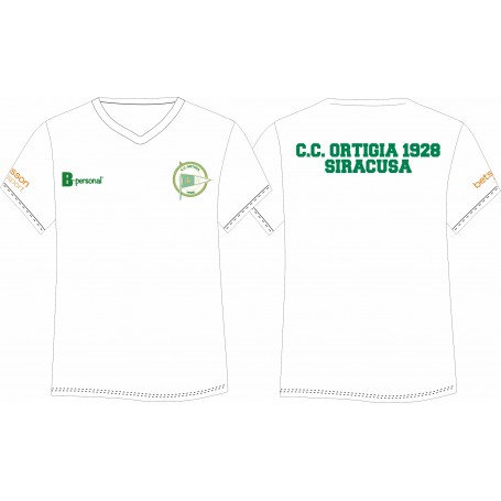 T-shirt Cotone C.C. ORTIGIA Collo a V