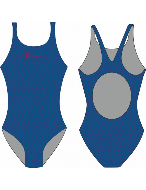 COSTUME DONNA MONOGRAM INDACO