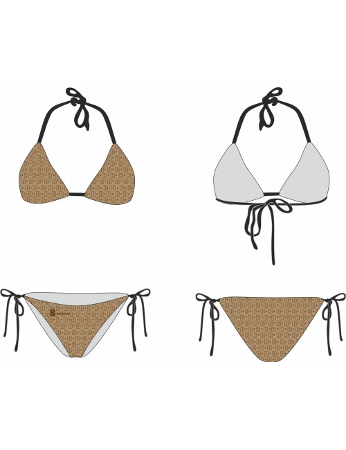 Costume Bikini Donna MONOGRAM BEIGE