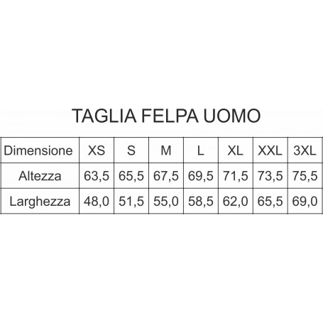 FELPA CAPPUCCIO VIGOR PERCONTI